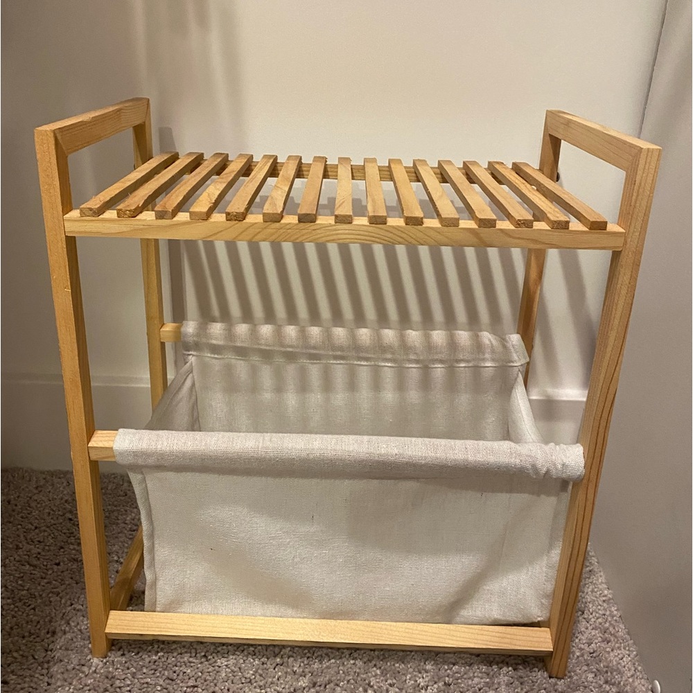 small storage table.